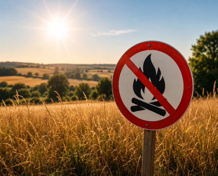 Take care during hot and dry weather